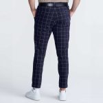 Men's Windowpane Slim Trousers - Image 5
