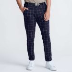 Men's Windowpane Slim Trousers - Image 4