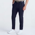 Men's Windowpane Slim Trousers - Image 3