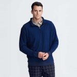 Men's 1/4 Zip Textured Pullover - Image 3