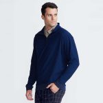 Men's 1/4 Zip Textured Pullover - Image 4