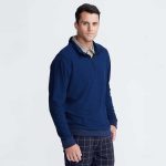 Men's 1/4 Zip Textured Pullover - Image 5