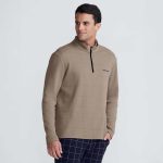 Men's Windowpane 1/4 Zip Pullover - Image 8