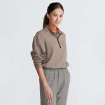 Men's Windowpane 1/4 Zip Pullover - Image 9