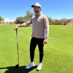 Men's Windowpane 1/4 Zip Pullover - Image 3
