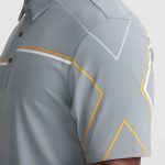 Men's X Sleeve Texture Polo - Image 7