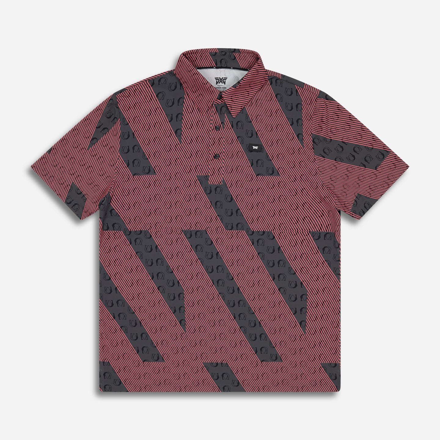 CM-MF25ATP1-17A-Mens-Athletic-Fit-Troops-Polo-Gray-Lay-Flat-Front-v2 Men's Troops Polo - Image 1