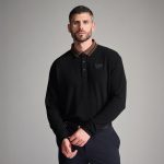 Men's Plush Long Sleeve Polo - Image 2