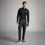Men's Long Sleeve Shoulder Panel Polo - Image 2