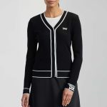 Women's Varsity V-Neck Cardigan - Image 3