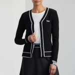 Women's Varsity V-Neck Cardigan - Image 5