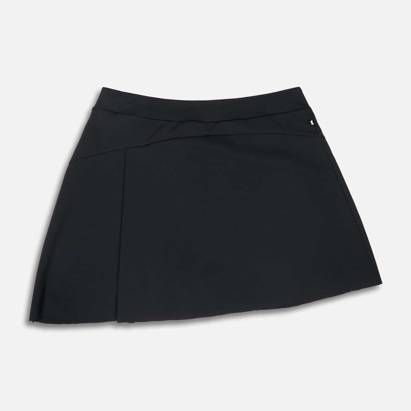 CW-WD24ABK0-01-L-Womens-Draped-Pleated-Jersey-Skirt-Lay-Flat-Front-50 Women's Draped Pleated Jersey Skirt - Image 1