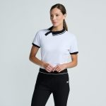 Women's Asymmetrical Snap Collar Polo - Image 14
