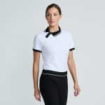 Women's Asymmetrical Snap Collar Polo - Image 15