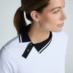 Women's Asymmetrical Snap Collar Polo - Image 13