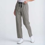 Women's Prince Of Wales Drawstring Trousers - Image 6