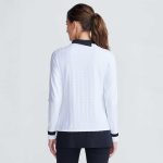 Women's Asymmetric Mock Neck Pullover - Image 8