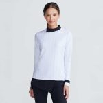 Women's Asymmetric Mock Neck Pullover - Image 7