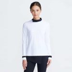Women's Asymmetric Mock Neck Pullover - Image 3