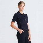 Women's Extended Placket Flair Polo - Image 4