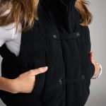 Women's Cozy Corduroy Puffer Vest - Image 5