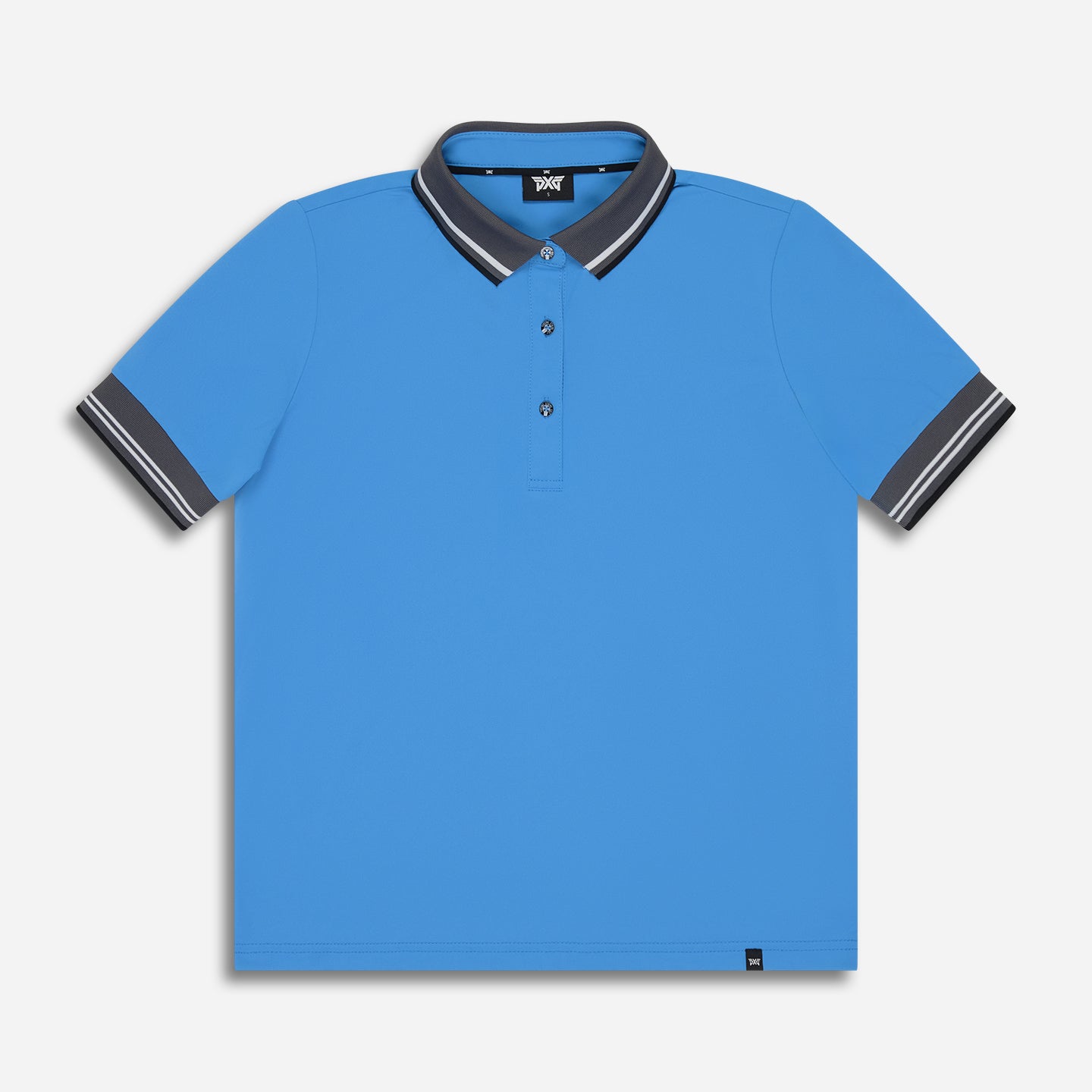 CW-WF25ATP1-63-Womens-Ready-to-Play-Polo-Cadet-Blue-Lay-Flat-Front-v2 Women's Ready To Play Polo - Image 1