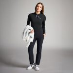 Women's Tie Neck Long Sleeve Polo - Image 6