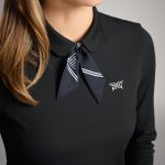 Women's Tie Neck Long Sleeve Polo - Image 3