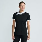 Women's Asymmetrical Snap Collar Polo - Image 5
