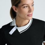 Women's Asymmetrical Snap Collar Polo - Image 4
