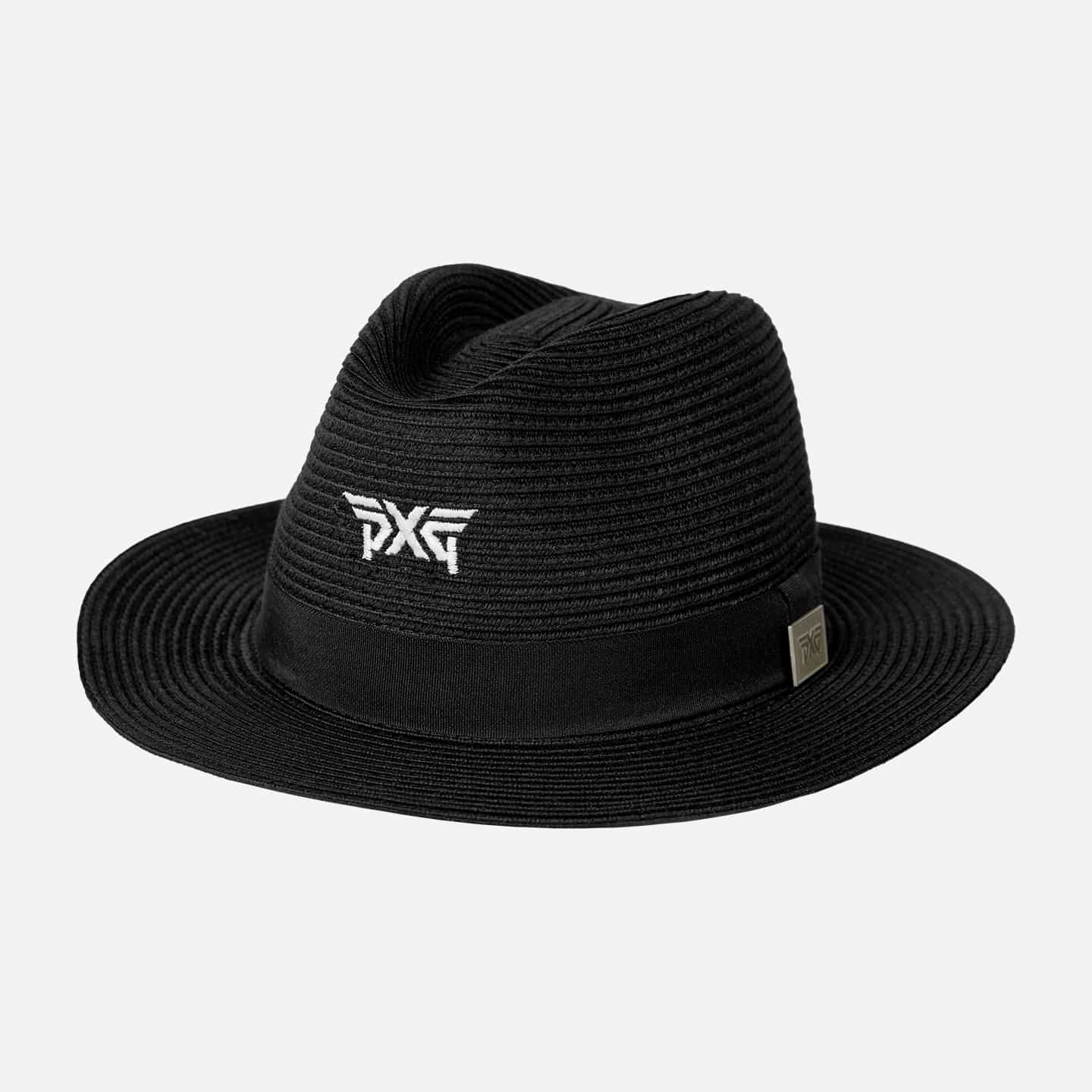 H-PLMBCHM-BLK-Straw-Sun-Hat-Listing-1-50 Banded Fedora Straw Hat - Image 1