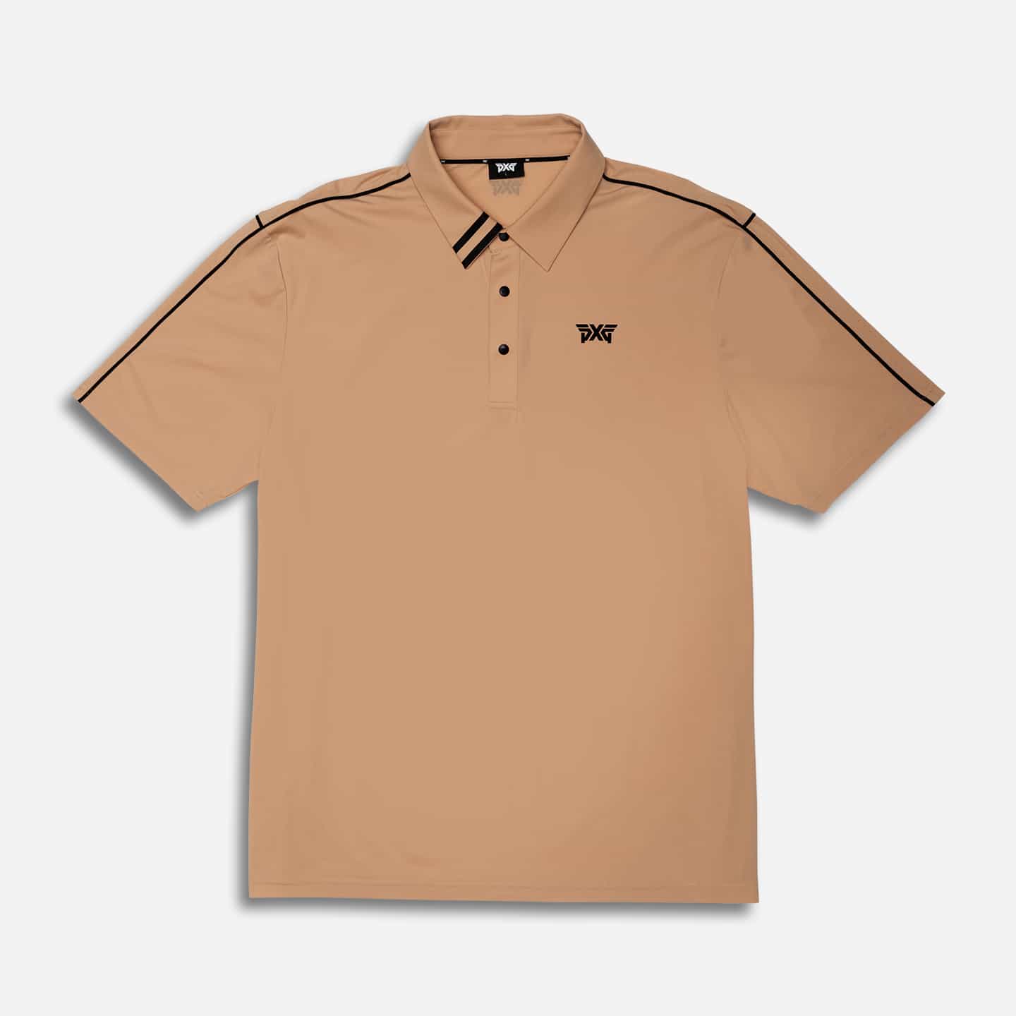 Mens-Comfort-Fit-Fine-Line-Polo-Stone-Fruit-Lay-Flat-50 Men's Fine Line Polo - Image 1