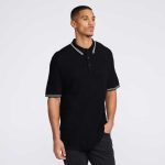 Men's Multi-Logo Jacquard Knitted Polo - Image 3
