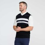 Men's V-Neck Color Block Knitted Vest - Image 6