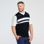 Men's V-Neck Color Block Knitted Vest - Image 5