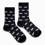 Women's All Over Logo Mesh Crew Socks - Image 2