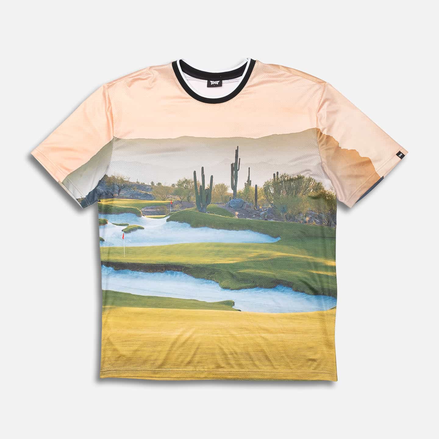 Unisex-Golf-Paradise-Tee-Lay-Flat-50 Unisex Golf Paradise Tee - Image 1
