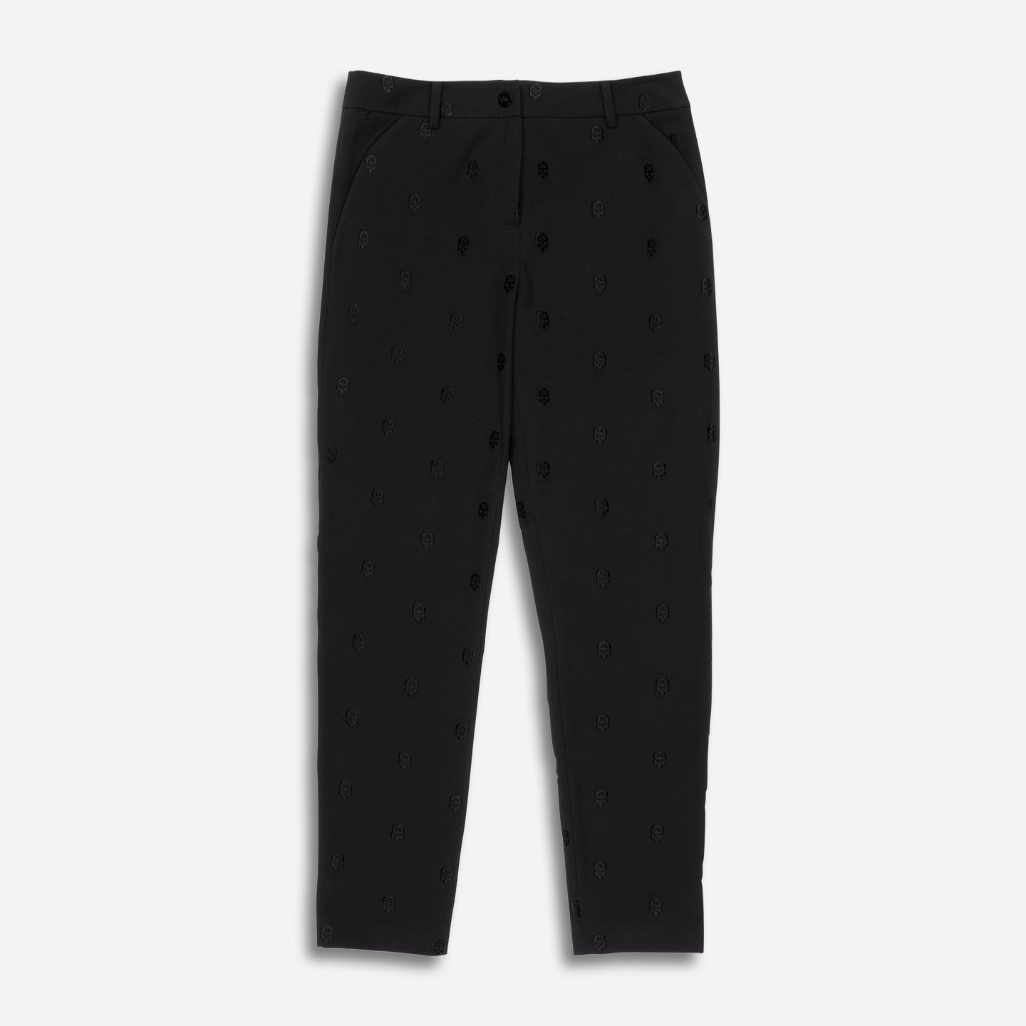 Womens-Darkness-Pants-Black-Lay-Flat-Shopify Women's Full Length Darkness Pants - Image 1