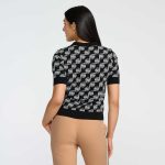Women's Golf Ball Motif Knitted Top - Image 14