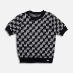 Women's Golf Ball Motif Knitted Top