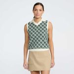 Women's Golf Ball Motif Sleeveless Top - Image 6