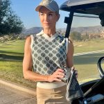 Women's Golf Ball Motif Sleeveless Top - Image 8