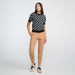 Women's Knitted Side Stripe Joggers - Image 4