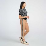 Women's Knitted Side Stripe Joggers - Image 7