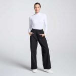 Women's Perforated Logo Wide Leg Trouser - Image 4