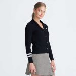 Women's Rolled Collar Cardigan - Image 4