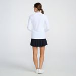Women's Terry Cloth 1/4 Zip Long Sleeve Polo - Image 14