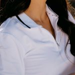 Women's Terry Cloth 1/4 Zip Long Sleeve Polo - Image 5