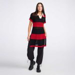 Women's Varsity Pointelle Tunic Dress - Image 7