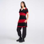 Women's Varsity Pointelle Tunic Dress - Image 11